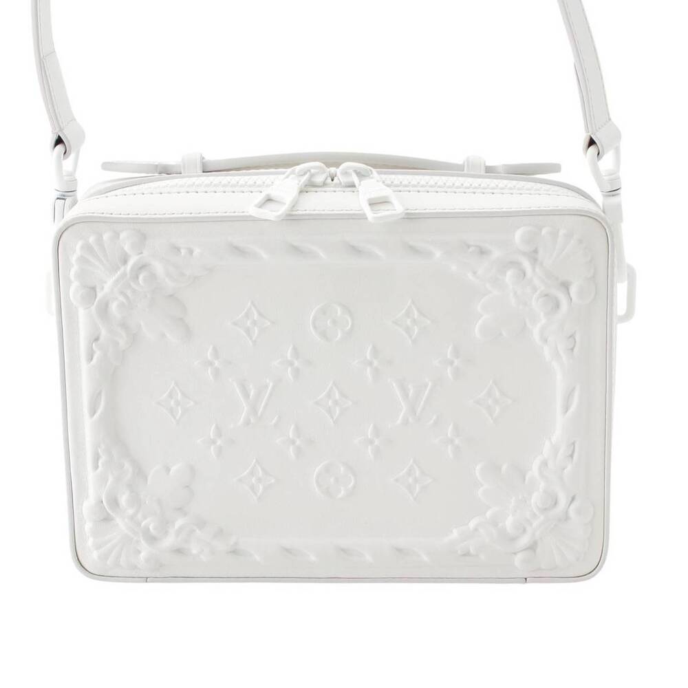 Louis Vuitton LV Orange ament Soft Trunk Shoulder Bag White